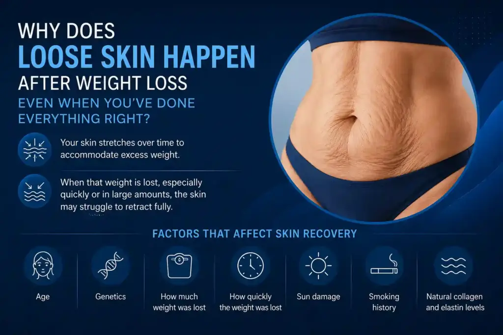 Why Does Loose Skin Happen After Weight Loss Even When You’ve Done Everything Right Hertfordshire?